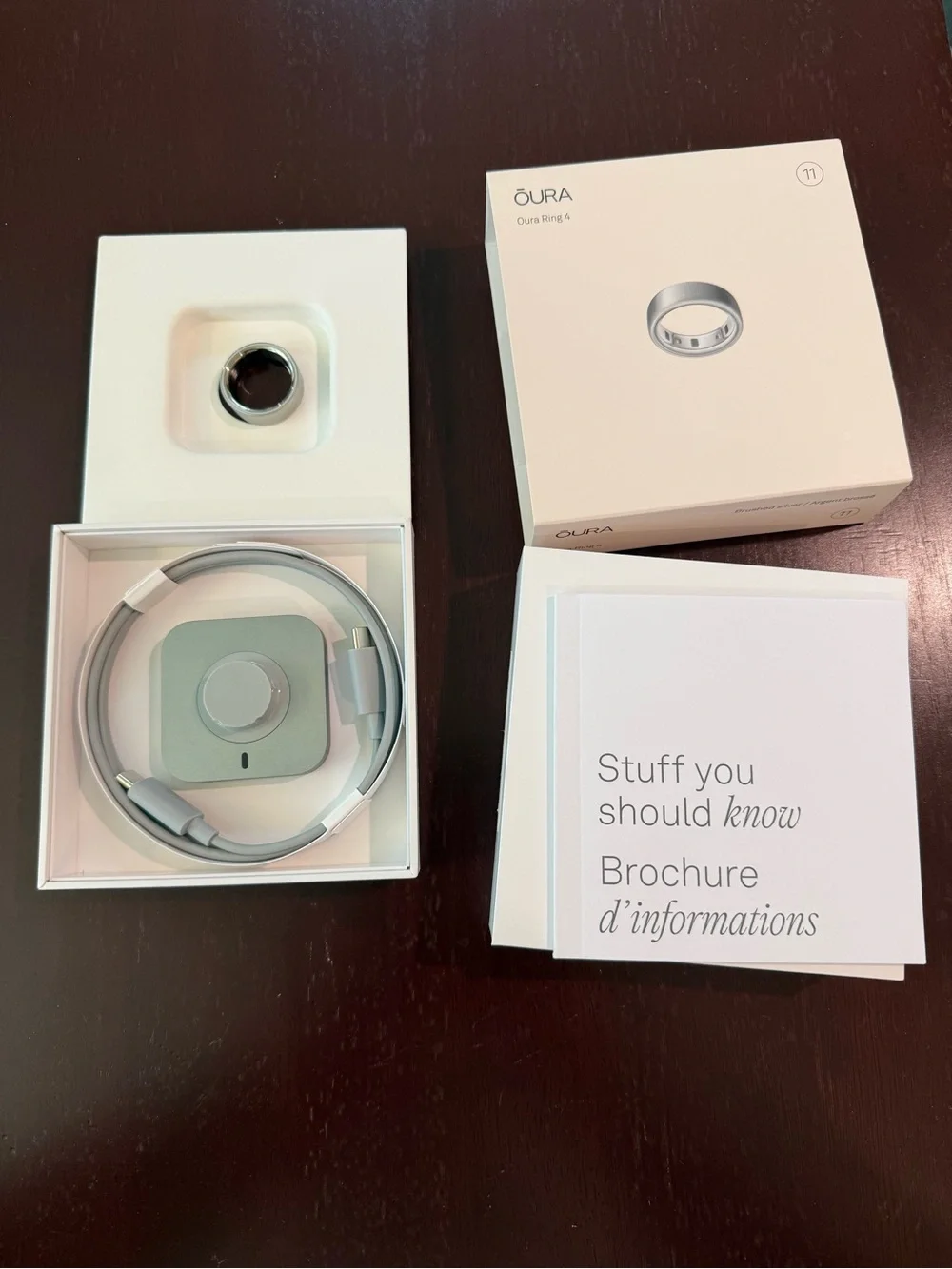 Oura Ring 4 size 11 Brushed New Open Box